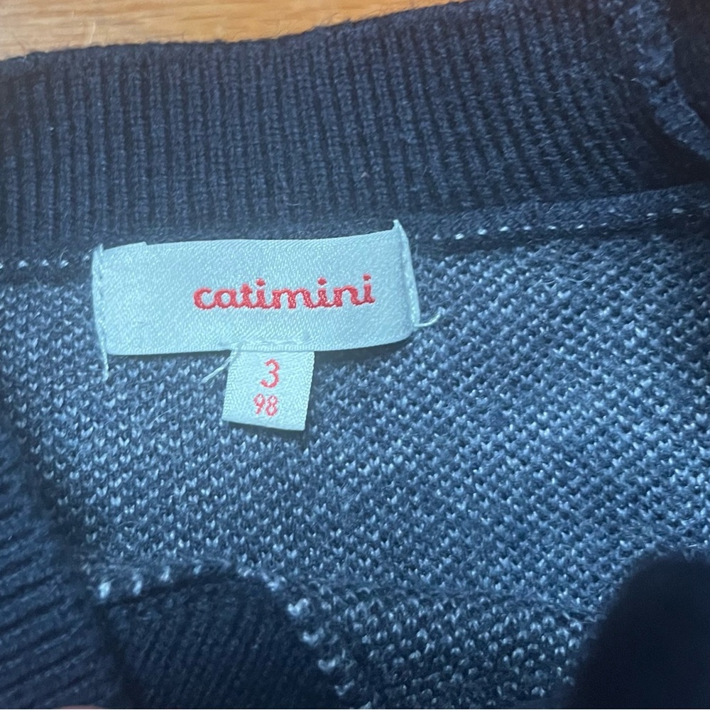 Catimini Boys Jacquard Sweater size 3 - Picture 6 of 7